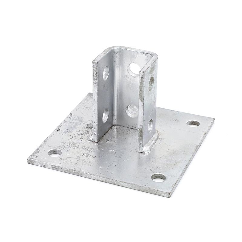 Base Plate Strut Fitting Welded U Channel | Sindko Metal